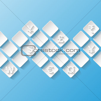 Abstract background with currency symbols