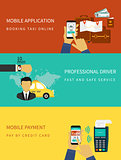 booking taxi via mobile app