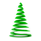 Stylized Christmas tree in green plastic