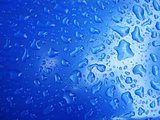 water rain drop in blue background