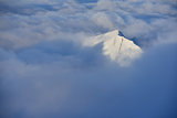 mountain among the clouds