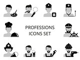 professions icons set