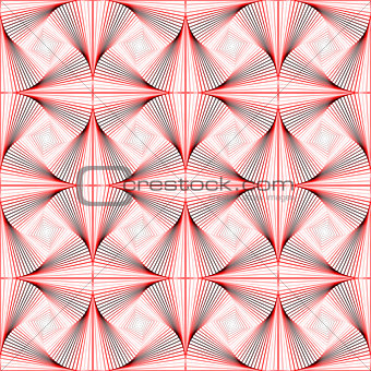 Design seamless colorful twirl illusion pattern