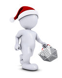 Morph Man with christmas shopping basket