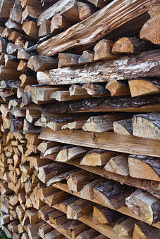 stack of dry wood