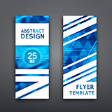 Abstract Geometric Vector Brochure Template. Flyer Layout.