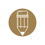 Pencil icon, vector.