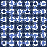 Connected dots geometric seamless pattern.