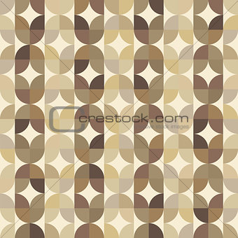 Vector colorful geometric background, vintage abstract seamless 