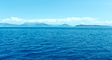 Sea summer view from ferry (Greece)