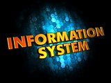 Information System - Gold 3D Words.