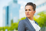 Portrait of business woman in office district