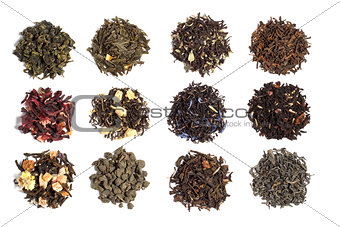 12 varieties of tea