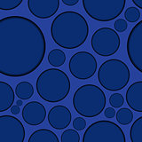 Dark blue background with round shapes, seamless