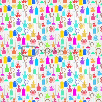 Colorful vector background for hookah components