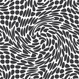 Black and white swirled dots texture pattern