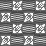 Geometrical Arabian ornament gray with doted texture