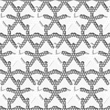 White 3d shapes on textured white and gray pattern