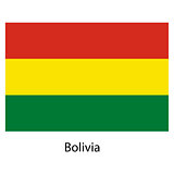 Flag  of the country  bolivia. Vector illustration. 