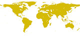 World gold map