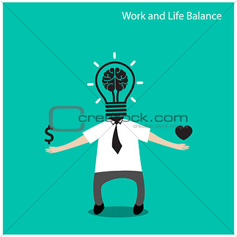 Work and life balance concept