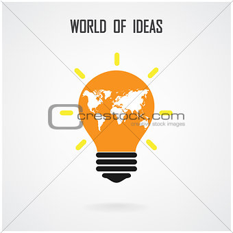 Creative light bulb Idea concept background