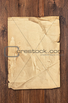 old paper sheet