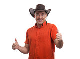 man in a cowboy hat
