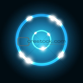 Abstract background with blue circle