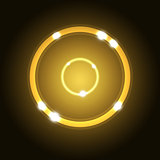 Abstract background with gold circle