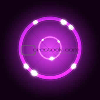 Abstract background with violet circle