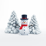 happy snowman 