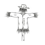 sketch of the scarecrow
