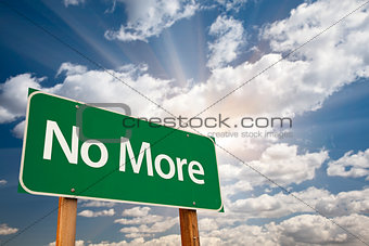 No More Green Road Sign