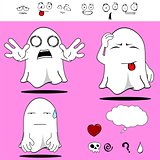 ghost funny cartoon set 7