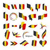 biggest collection of vector flags of Belgium