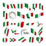 biggest collection of vector flags of Italy