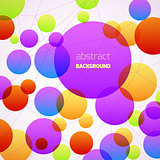 Abstract colorful circles background