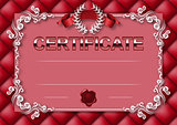 Elegant template of certificate, diploma