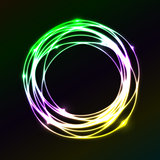Colorful plasma circle effect  background
