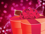 Abstract background with gift box