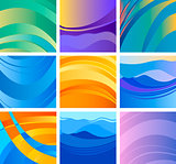 background abstract design set