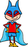 superhero boy cartoon illustration
