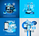 Flat Style Infographic UI Icons to use for your business project