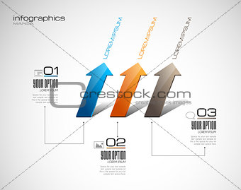 Infographic design template. Ideal to display information