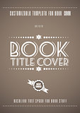 Minimal modern book cover template 