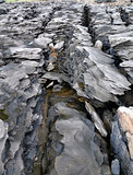 Metamorphic rocks layers