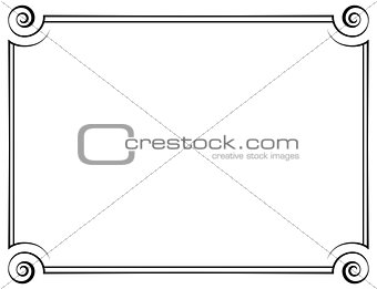 vector horizontal frame