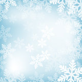 Abstract blue and white christmas background