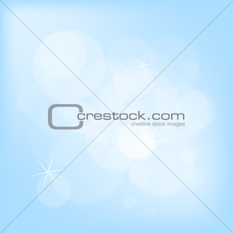 Abstract blue bokeh christmas background